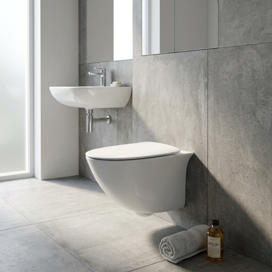 RAK Ceramics Sensation Wall Hung Toilet Pan (1 size, White)