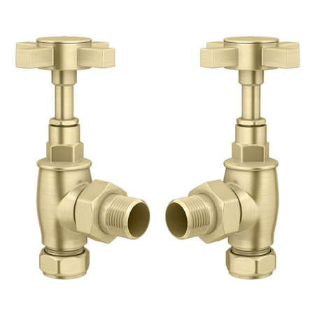 Senator Cheshire Angled Valve Taps (1 size, 2 colours) - Brand New Bathrooms