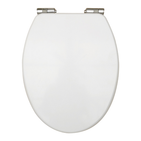 Scudo Wooden Soft Close Seat (White) -  Brand New Bathrooms
