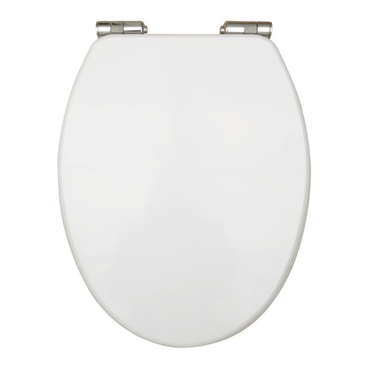 Scudo Wooden Soft Close Seat (White) -  Brand New Bathrooms