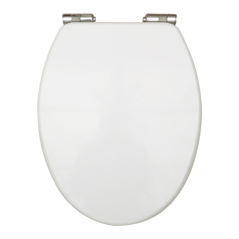Scudo Wooden Soft Close Seat (White) -  Brand New Bathrooms