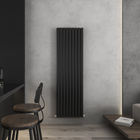 Senator Nirvana Double Panel Designer Vertical Radiator (3 sizes, 3 colours) - Brand New Bathrooms