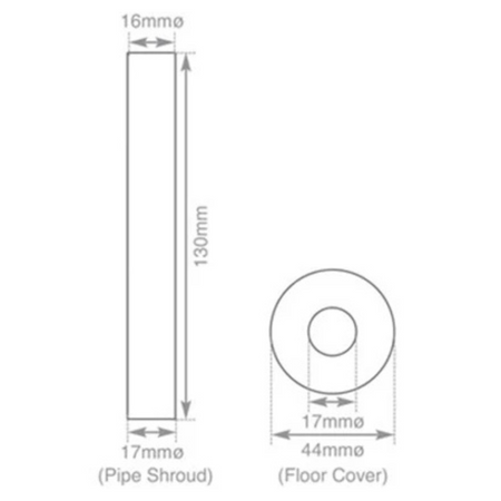 Carron Pipe Kit Shroud (1 size, 3 colours) - Brand New Bathrooms