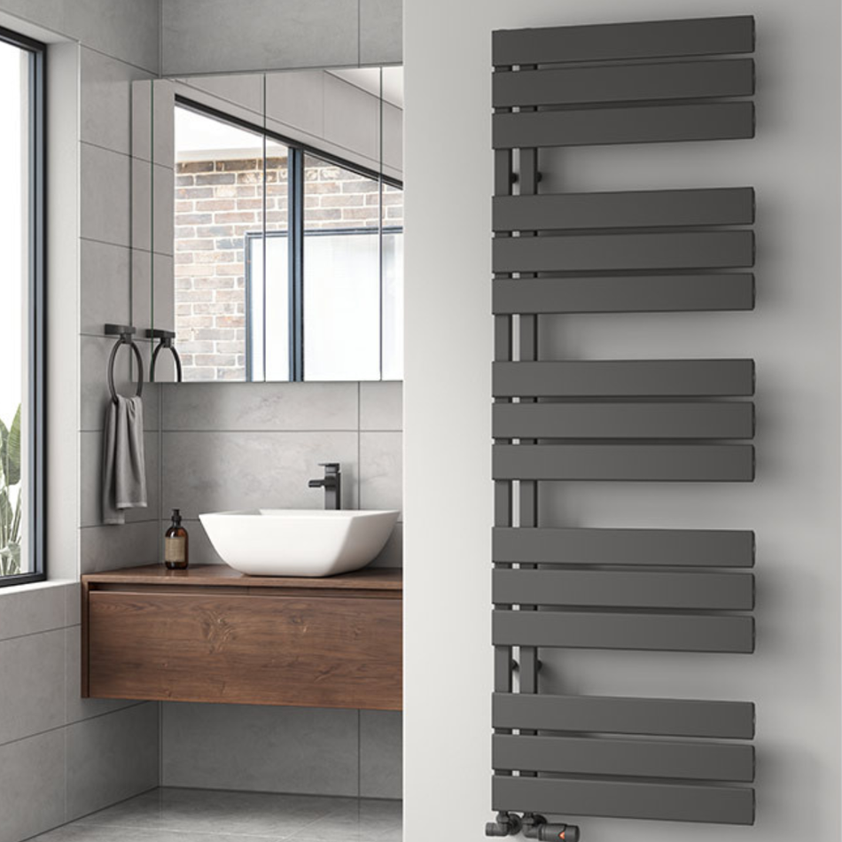 Reina Vada Aluminium Towel Radiator (3 sizes, 3 colours)