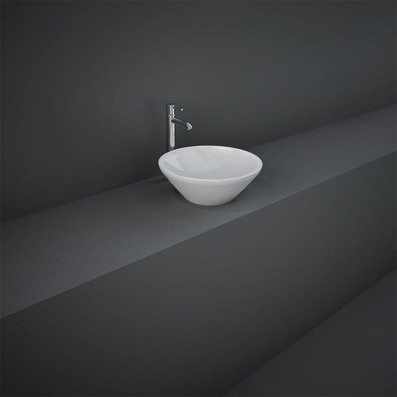 RAK Ceramics Variant Countertop Basin (2 sizes, 2 styles, Alpine White) - Brand New Bathrooms
