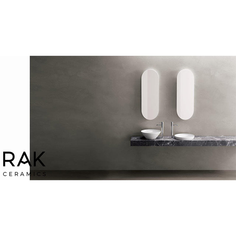 RAK Ceramics Variant Countertop Basin (2 sizes, 2 styles, Alpine White) - Brand New Bathrooms
