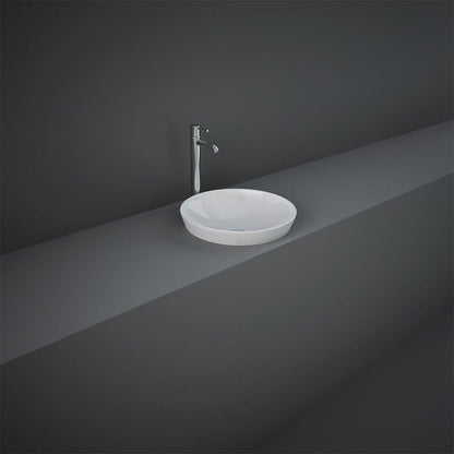 RAK Ceramics Variant Round Inset Basin (2 sizes, 2 styles, Alpine White) - Brand New Bathrooms