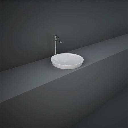 RAK Ceramics Variant Round Inset Basin (2 sizes, 2 styles, Alpine White) - Brand New Bathrooms