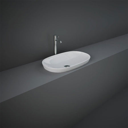 RAK Ceramics Variant Oval Inset Basin (4 sizes, 2 styles, Alpine White) - Brand New Bathrooms