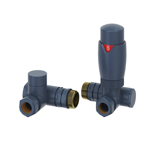 Reina Modal Doul Fuel Element Corner Valve with lockshield (5 colours) - Brand New Bathrooms