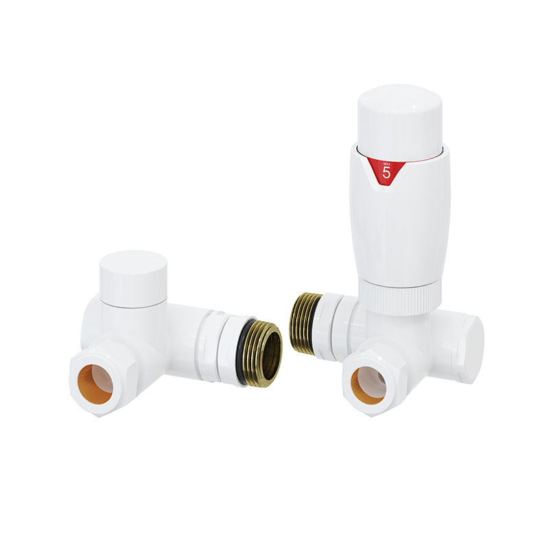 Reina Modal Doul Fuel Element Corner Valve with lockshield (5 colours) - Brand New Bathrooms