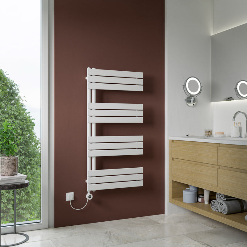 Eucotherm Vega Open Electric Towel Radiator with Smart Control (2 colours, 2 sizes) - Brand New Bathrooms