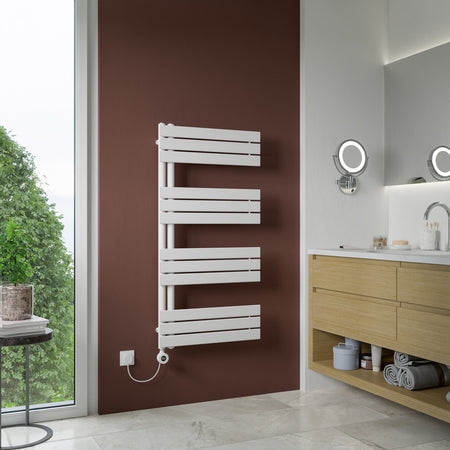 Eucotherm Vega Open Electric Towel Radiator with Smart Control (2 colours, 2 sizes) - Brand New Bathrooms