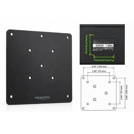 Aquavision VESA Mount Adaptor Plate (6 sizes) - Brand New Bathrooms