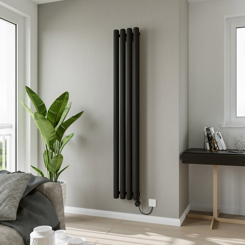 Eucotherm Vulkan Electro Electric Tube Radiator with Smart Control (2 colours, 2 sizes) - Brand New Bathrooms