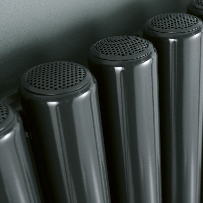 Eucotherm Vulkan Round/Square Vertical Tube Radiator (2 colours, 3 sizes, 2 styles) - Brand New Bathrooms