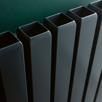Eucotherm Vulkan Round/Square Vertical Tube Radiator (2 colours, 3 sizes, 2 styles) - Brand New Bathrooms