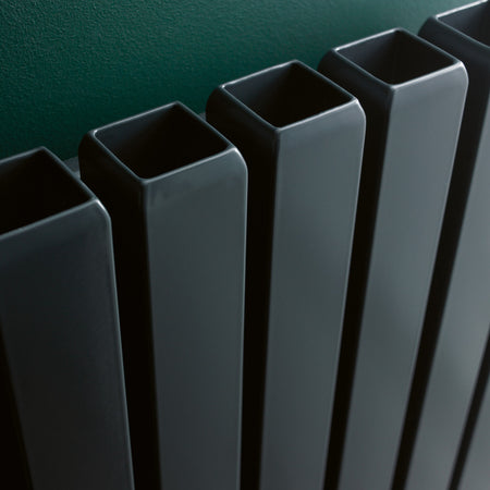 Eucotherm Vulkan Round/Square Vertical Tube Radiator (2 colours, 3 sizes, 2 styles) - Brand New Bathrooms