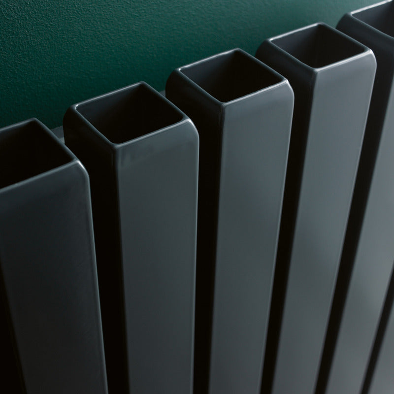Eucotherm Vulkan Round/Square Vertical Tube Radiator (2 colours, 3 sizes, 2 styles) - Brand New Bathrooms