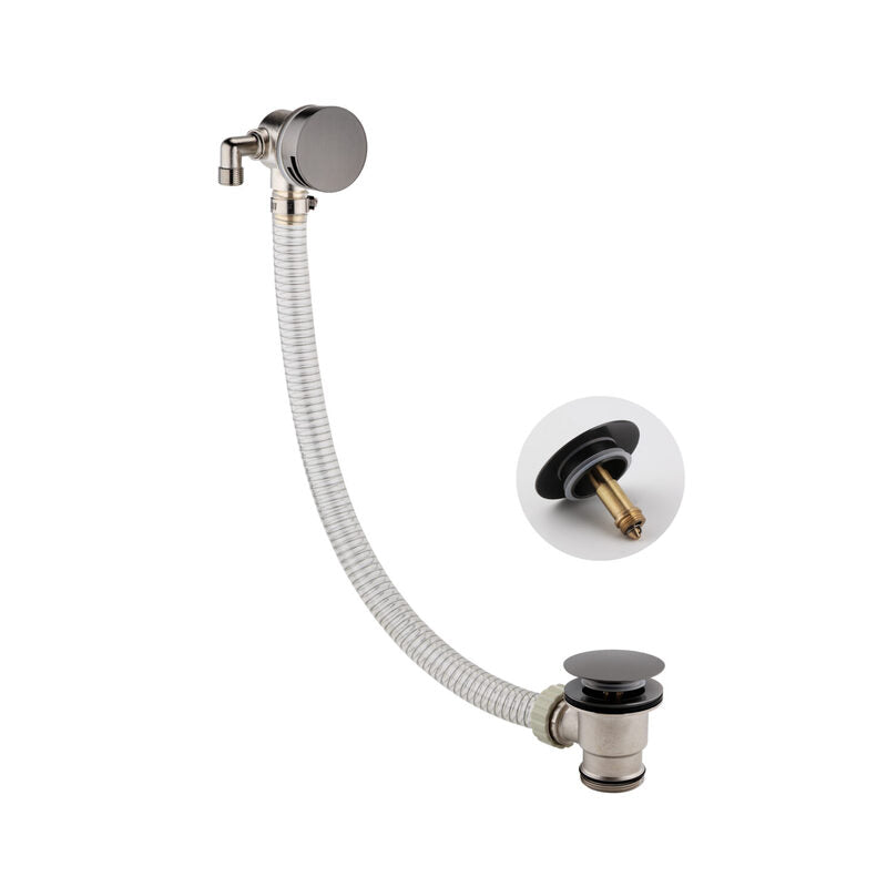 Scudo Round Overflow Filler Bath Waste (5 colours) - Brand New Bathrooms