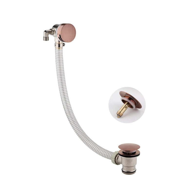 Scudo Round Overflow Filler Bath Waste (5 colours) - Brand New Bathrooms