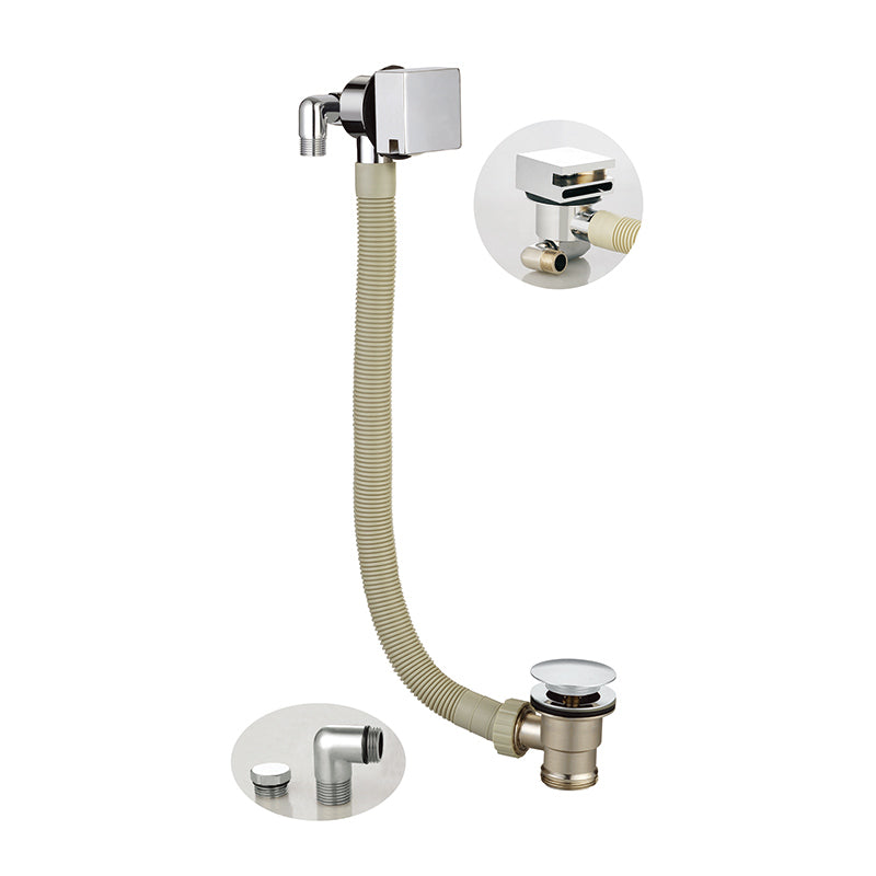 Scudo Square & Round Bath Filler with Sprung Waste and Overflow - Brand New Bathrooms