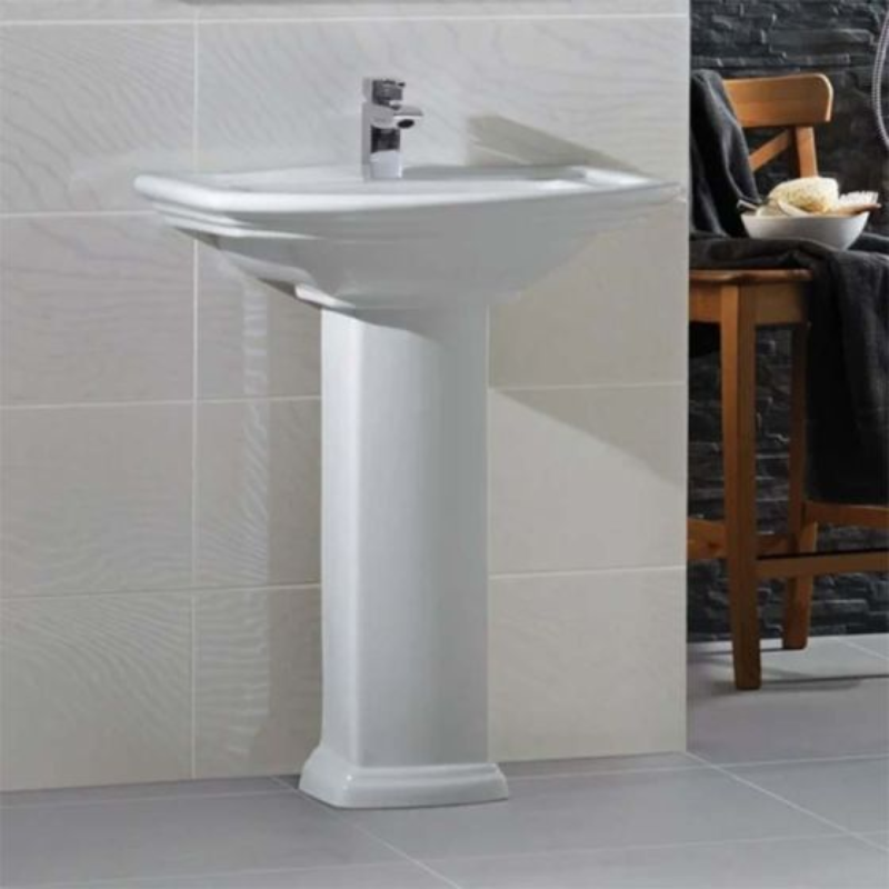 RAK Ceramics Washington Large Pedestal for Basin (1 size, White) - Brand New Bathrooms