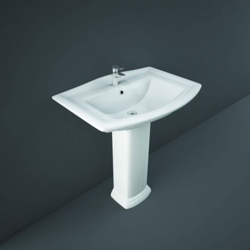 RAK Ceramics Washington Large Pedestal for Basin (1 size, White) - Brand New Bathrooms