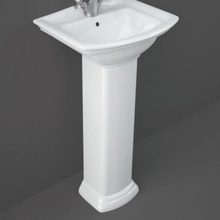 RAK Ceramics Washington Small Pedestal for Basin (1 size, White) - Brand New Bathrooms