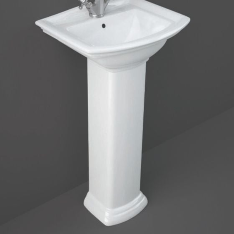 RAK Ceramics Washington Small Pedestal for Basin (1 size, White) - Brand New Bathrooms