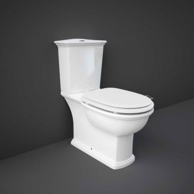 RAK Ceramics Washington Close Coupled Full Access Open Back WC Pan (1 size, White) - Brand New Bathrooms