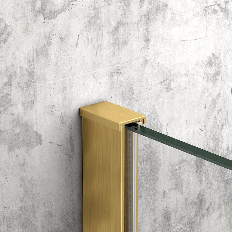 Tailored Bathrooms TI8 Wetroom Panel w. Profile Kit (6 sizes, Brushed Brass) - Brand New Bathrooms