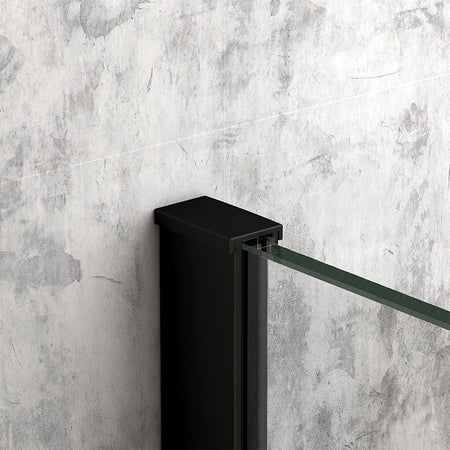 Tailored Bathrooms TI8 Wetroom Panel w. Profile Kit (6 sizes, Black) - Brand New Bathrooms