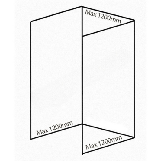 Bushboard Nuance Recess Pack D3 (for Shower Enclosures up to 1200mm) White Quartz - Brand New Bathrooms