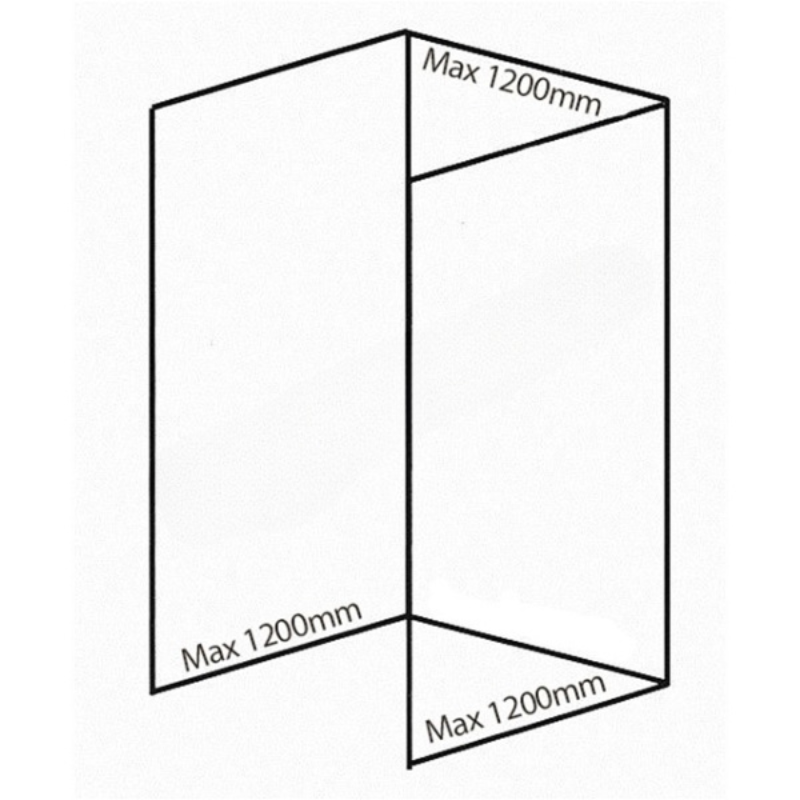 Bushboard Nuance Recess Pack D3 (for Shower Enclosures up to 1200mm) White Quartz - Brand New Bathrooms