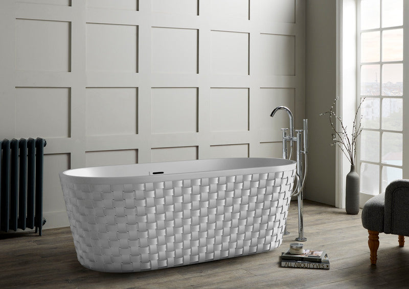 Brand New Bathrooms Ingrid Freestanding Acrylic Bathtub (1 size, any colour) - Brand New Bathrooms