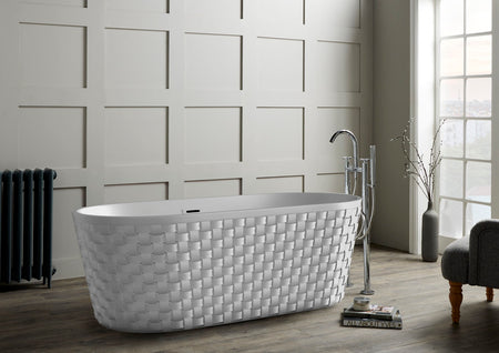 Brand New Bathrooms Ingrid Freestanding Acrylic Bathtub (1 size, any colour) - Brand New Bathrooms