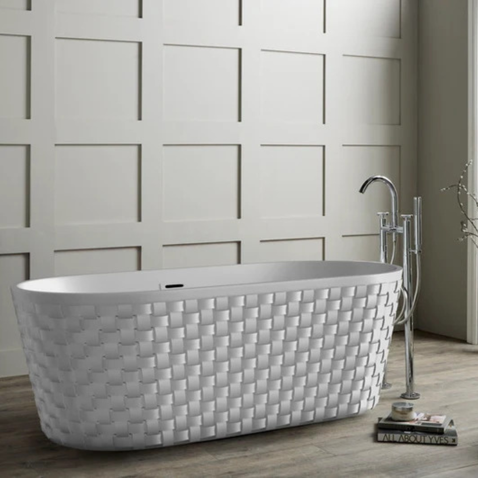 Brand New Bathrooms Faye Freestanding Acrylic Bathtub (1 size, any colour)
