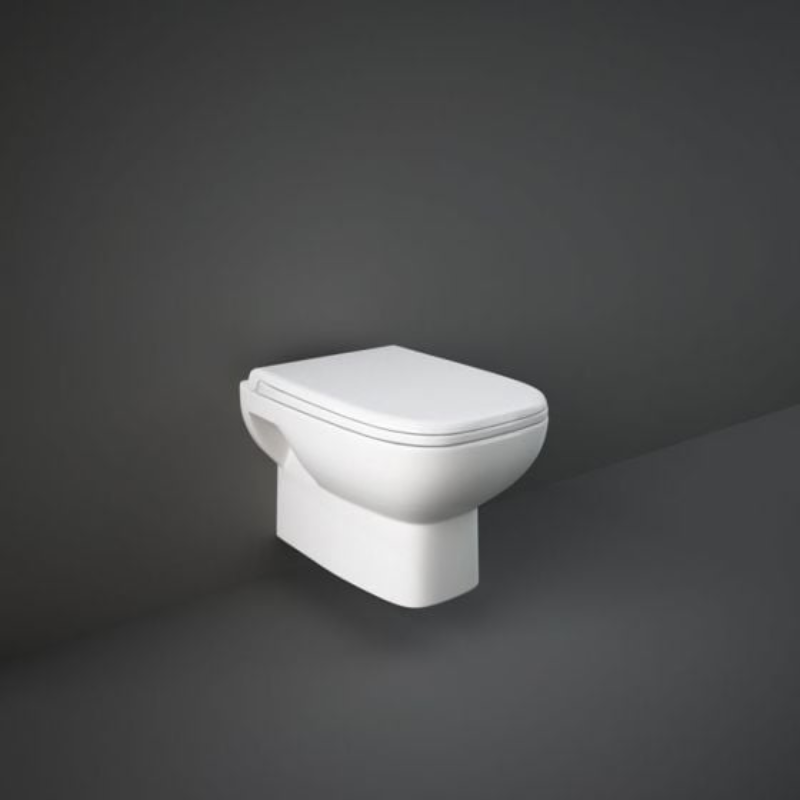 RAK Ceramics Origin 62 Quick Release Soft Close Toilet Seat & Cover (1 size, White) - Brand New Bathrooms