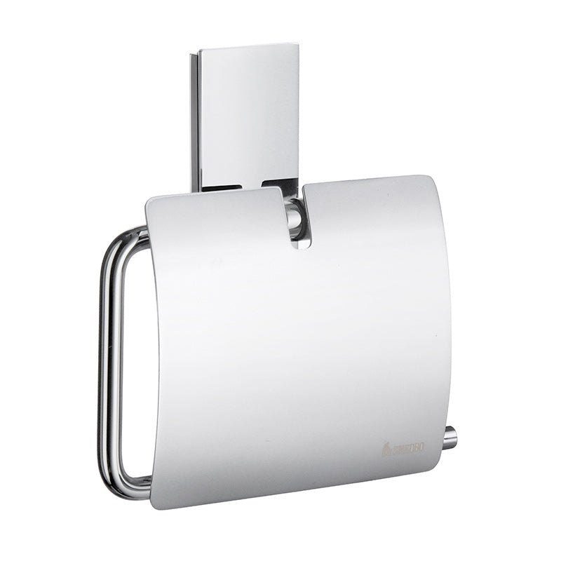 Smedbo Toilet Roll Holder with Lid Polished Chrome (1 Variant) - Brand New Bathroom 