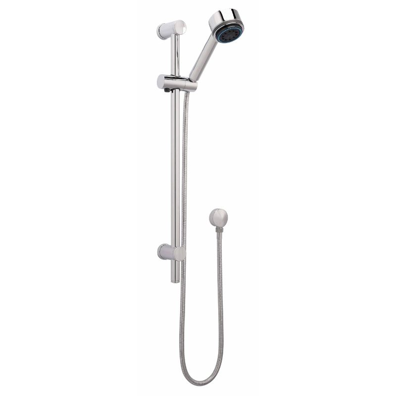 Nuie Shower Kits Slide Rail Kit Round (1 size, Chrome) - Brand New Bathrooms