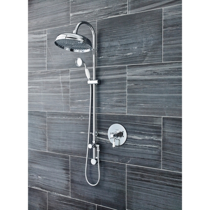 Nuie Victorian Dual Thermostatic Shower Valve (1 size, Chrome) - Brand New Bathrooms
