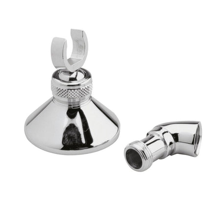 Nuie Shower Accessories Wall Bracket & Elbow (1 size, Chrome) - Brand New Bathrooms