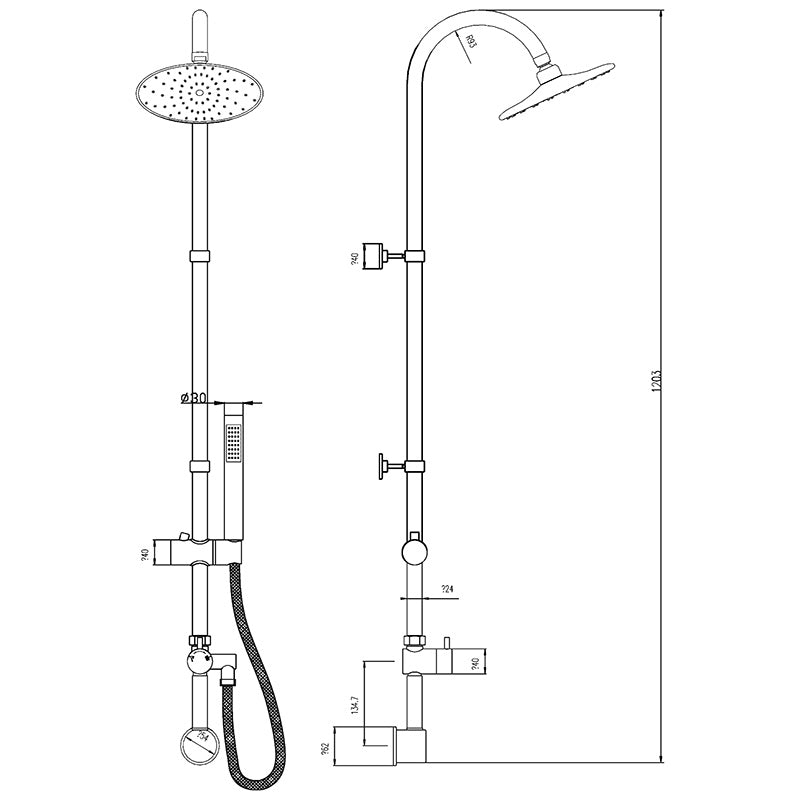 Hudson Reed Multi Option Shower Kits Destiny Shower Kit (Chrome) - Brandnew Bathroom