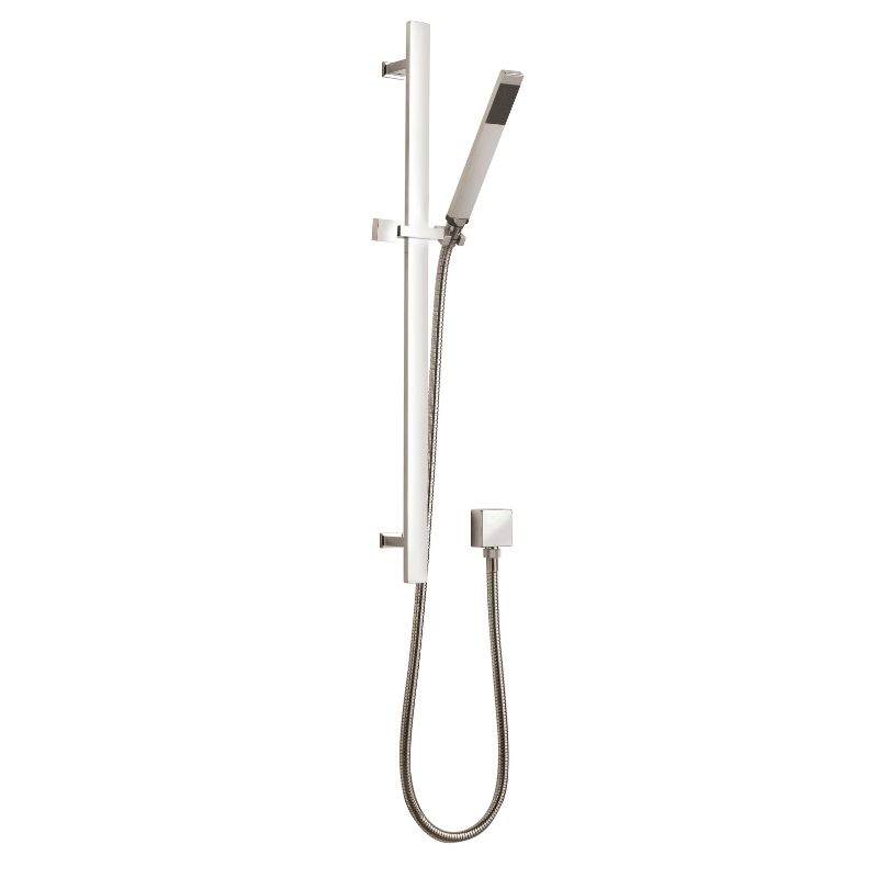 Nuie Showers Rail Kits Slide Rail Kit Square (1 size, Chrome) - Brand New Bathrooms