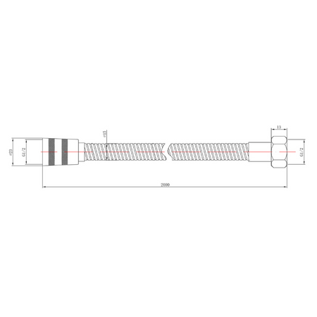 Nuie Shower Accessories Shower Flex (1 size, Chrome) - Brand New Bathrooms
