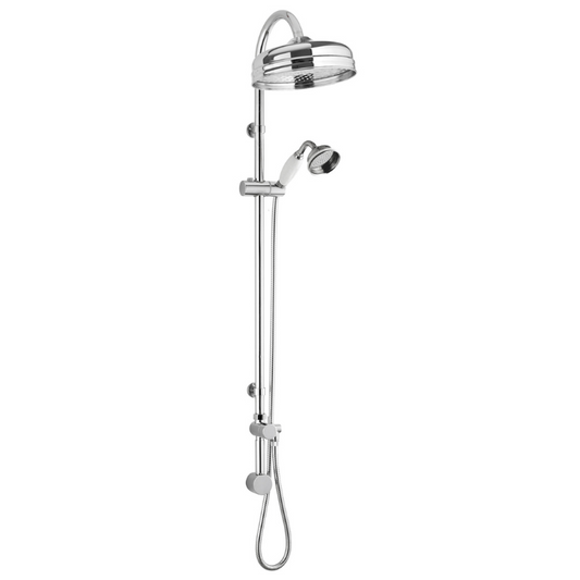 Nuie Shower Kits Rigid Riser Kit (1 size, Chrome) - Brand New Bathrooms