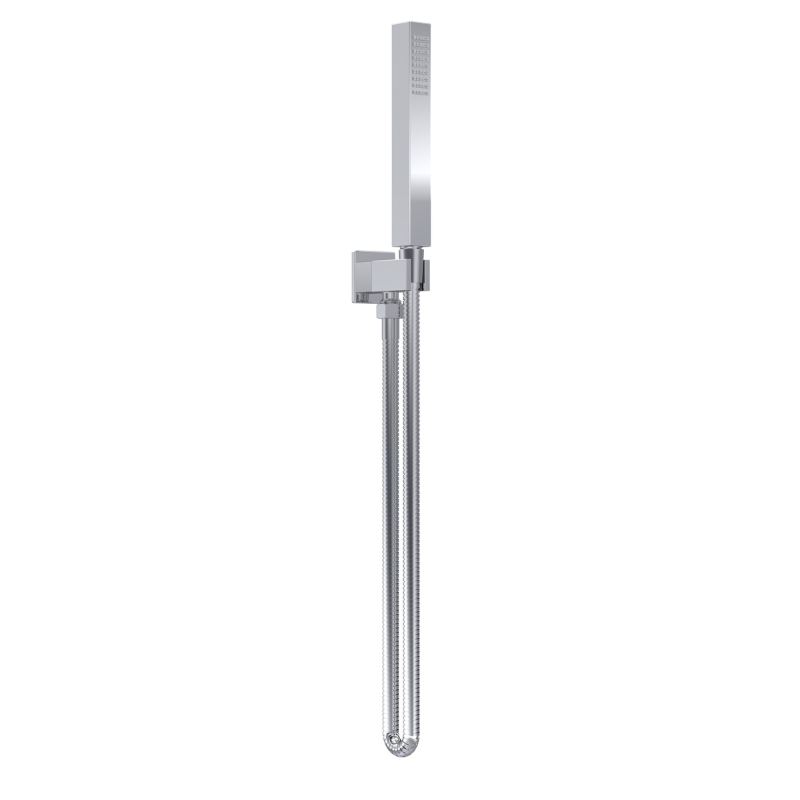 Nuie Outlet Elbow, Parking Bracket, Flex and Handset (2 sizes, 2 styles, Chrome) - Brand New Bathrooms