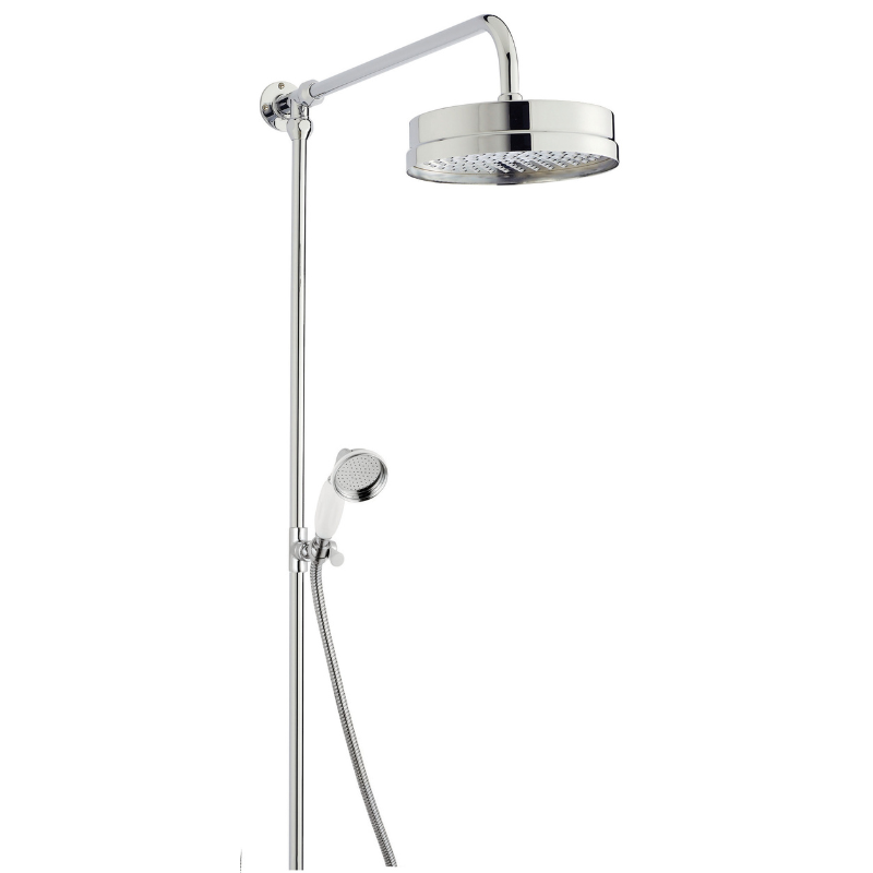 Nuie Shower Kits Rigid Riser Kit (1 size, Chrome) - Brand New Bathrooms
