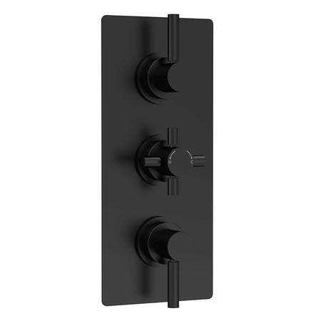 Hudson Reed Tec Pura Thermostatic Shower Valve With Diverter (2 sizes, Matt Black) - Brandnew Bathroom